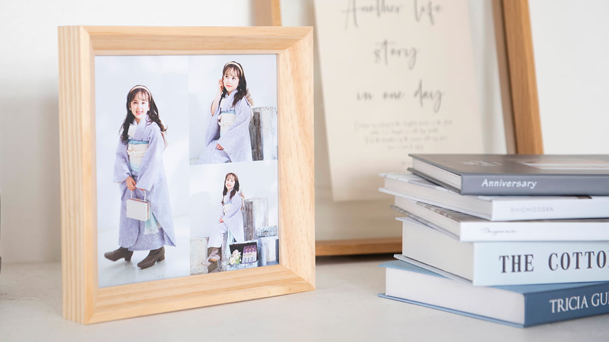 http://ウッドコレクトフレーム|子どもの成長記録や家族写真を飾れる木製フォトフレーム