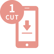 データ1着につき1cut_ピンクアイコン