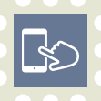 商品選びを示すスマートフォンのアイコン